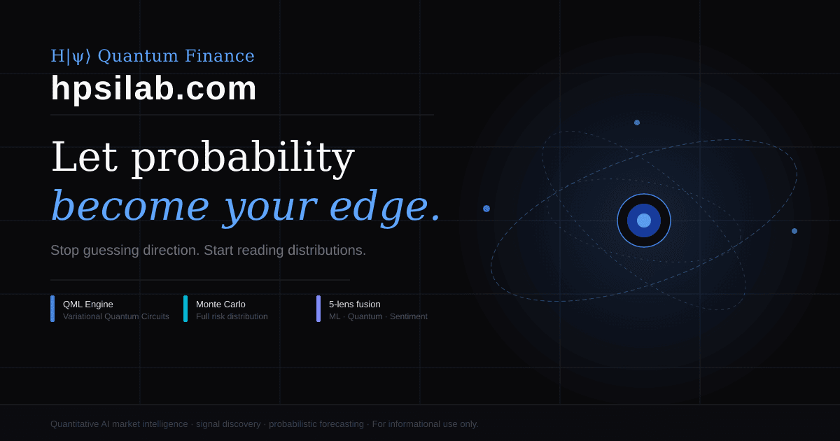 H|psi> Quantum Finance research preview