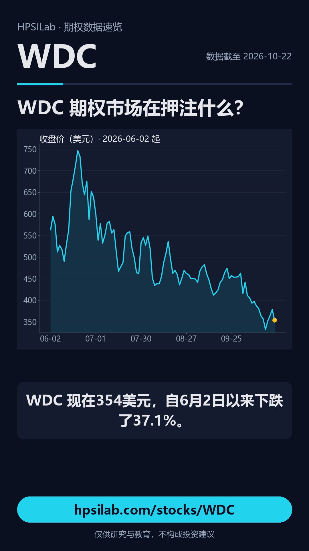 WDC 期权速览